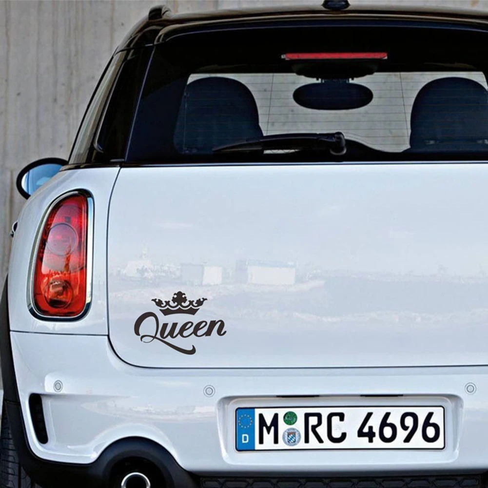 Queen Crown авто-Стайлинг pegatina coche кузова автомобиля наклейки на окна светоотражающие наклейки Декор автомобиля стикер