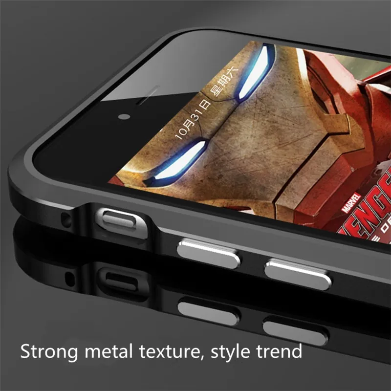 Mobile shell 6S metal frame plus anti wrestling sleeve For iPhone6P aluminum alloy six 5.5 tide men and women new |