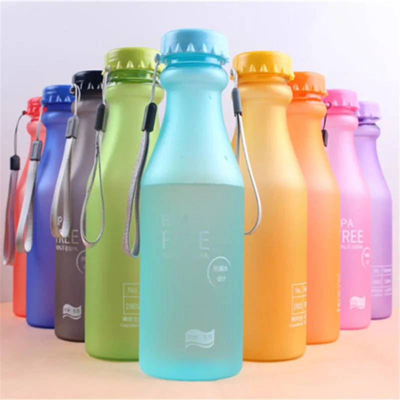 Портативная пластиковая бутылка для воды 550 мл|unbreakable plastic water bottle|water bottleplastic bottle |