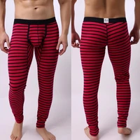 2021 spring most hot mature mens striped breathe patchwork low rise leggings long johns thermal pant tw birthday gift dropship