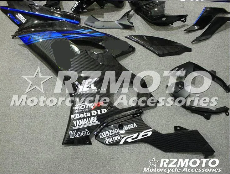 Лакированные детали для мотоцикла из углеродного волокна YAMAHA YZF R6 2017 2018
