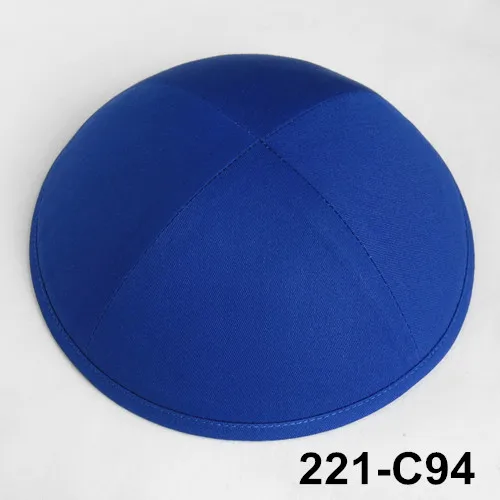 221C94 Хлопковая саржа kippah, 19 см kipa, Kippot, Еврейская шляпа, Skullies& Beanies, Yarmullka, кепка с черепом - Цвет: 221C94