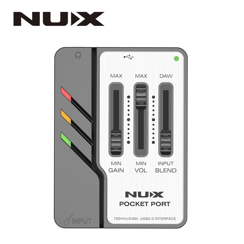 NUX Карманный порт для гитары USB аудио интерфейс 192 кГц/24 бит профессиональные