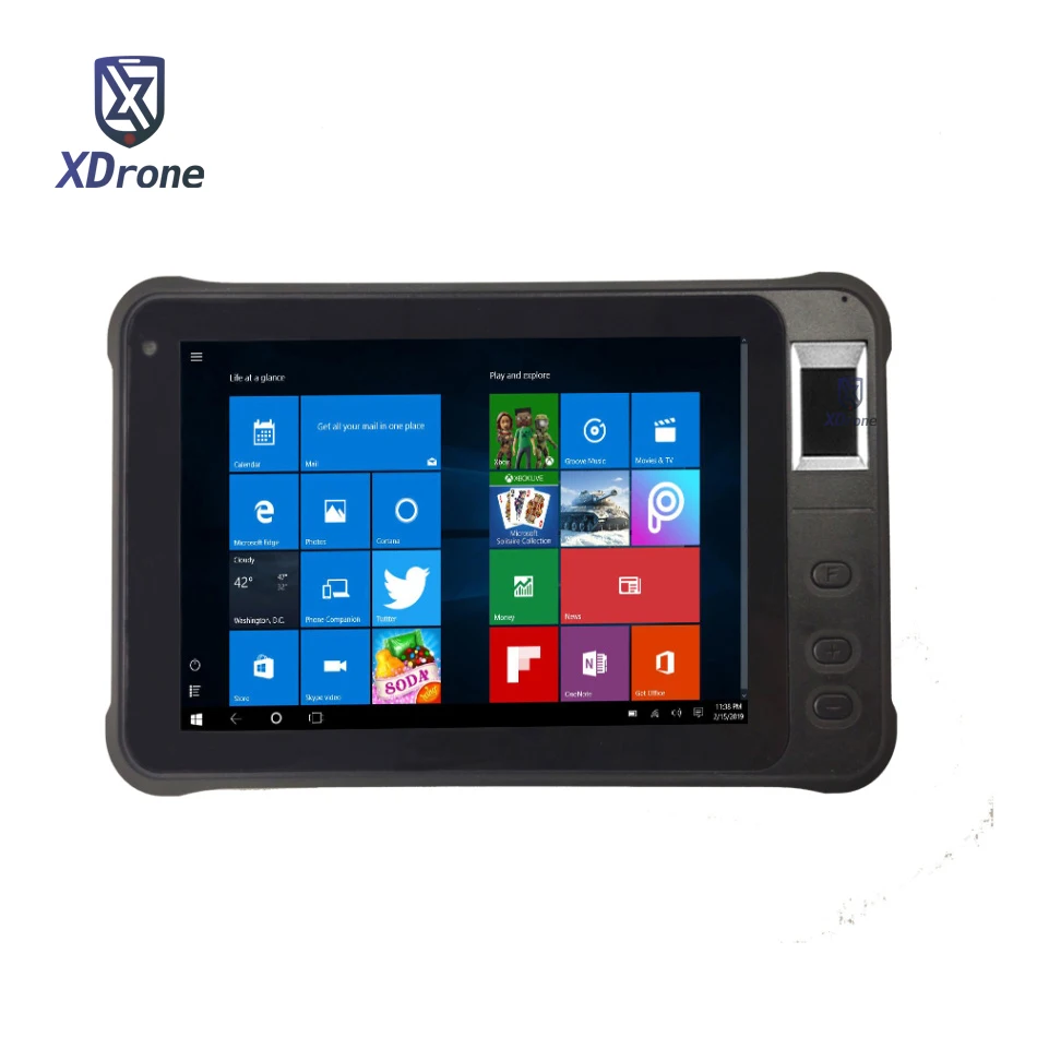 Kcosit K75 прочный Windows Tablet PC считыватель отпечатков пальцев UHF RFID IP67 Водонепроницаемый " 1280x800 HDMI 2D сканер штрих-кода PDA