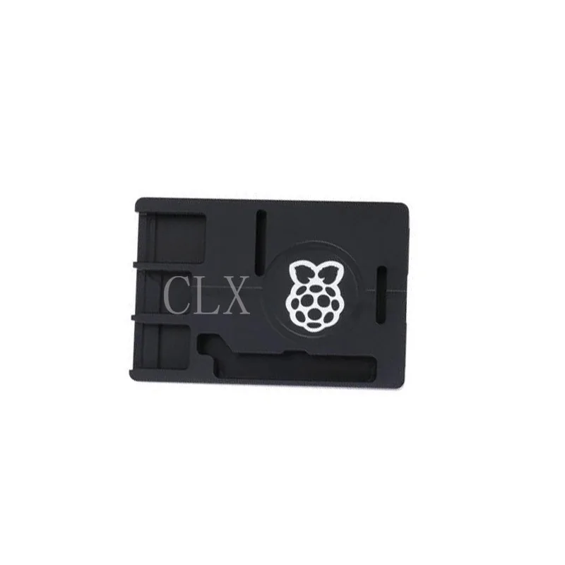 Raspberry Pi 3 Model B + чехол Черный ЧПУ Алюминий ультра-тонкий металлический корпус для RPI