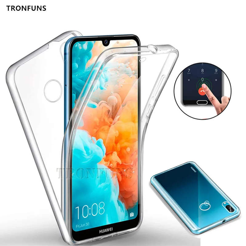 Двойной Мягкий силиконовый чехол для huawei P30 P20 Lite P Smart Plus Y9 Y7 Y6 Pro mate 20 Honor 10 Lite Nove 2i 3e чехол на весь корпус