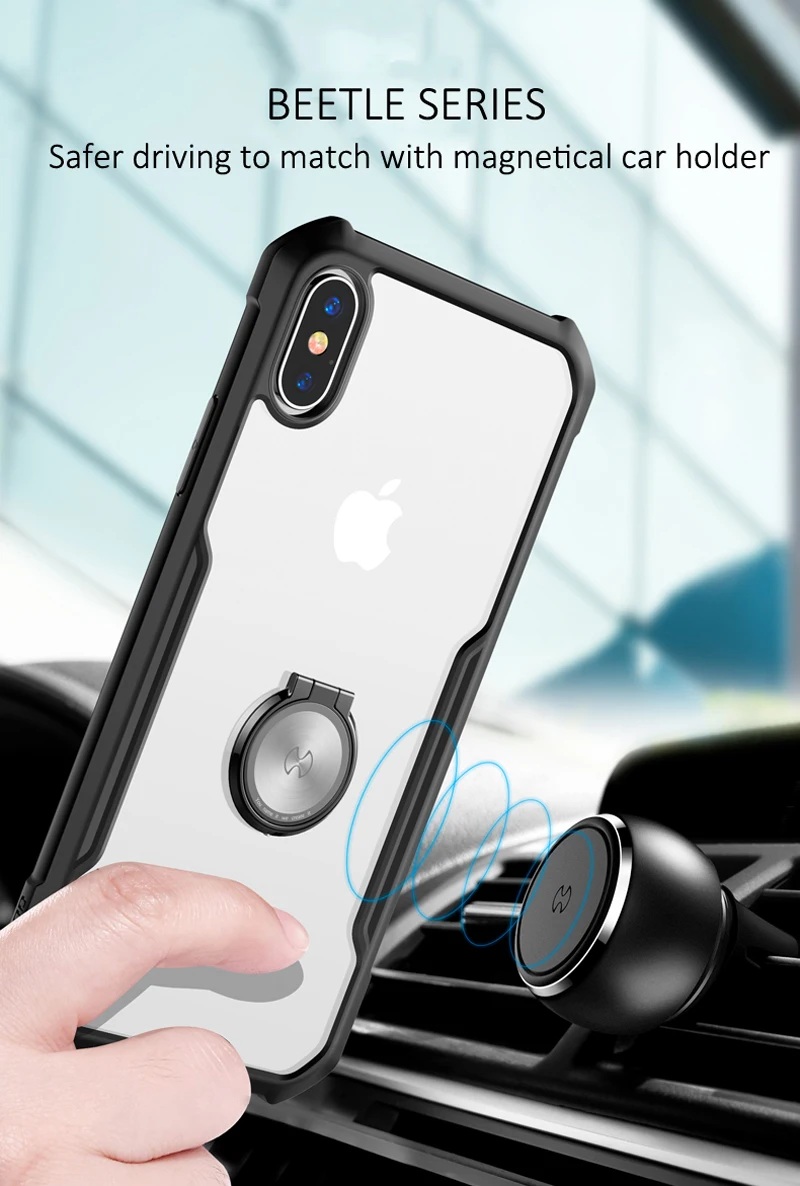 XUNDD Роскошный прозрачный чехол для iPhone Xs чехол для MAX XR, противоударный полный защитный чехол для iPhone 7/7 plus 8 8plus Xs X чехол в виде ракушки