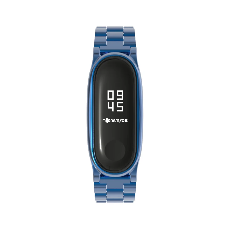 Металлический ремешок из нержавеющей стали для Xiaomi Mi Band 3 Mijobs|Смарт-браслеты| |