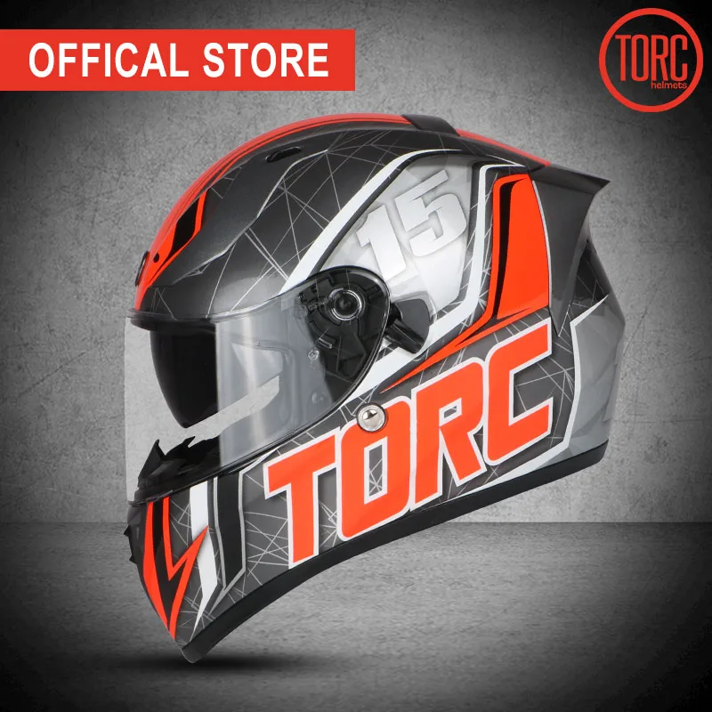 

TORC New full face helmet Casco motorcross helmet motorcycle helmet Fashion Professional helmet vintage Dual lenses T128