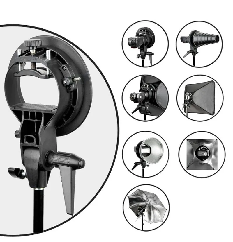Godox 80x80 см софтбокс для фотостудии рассеиватель с s-образным кронштейном Bowens крепление для вспышки светильник