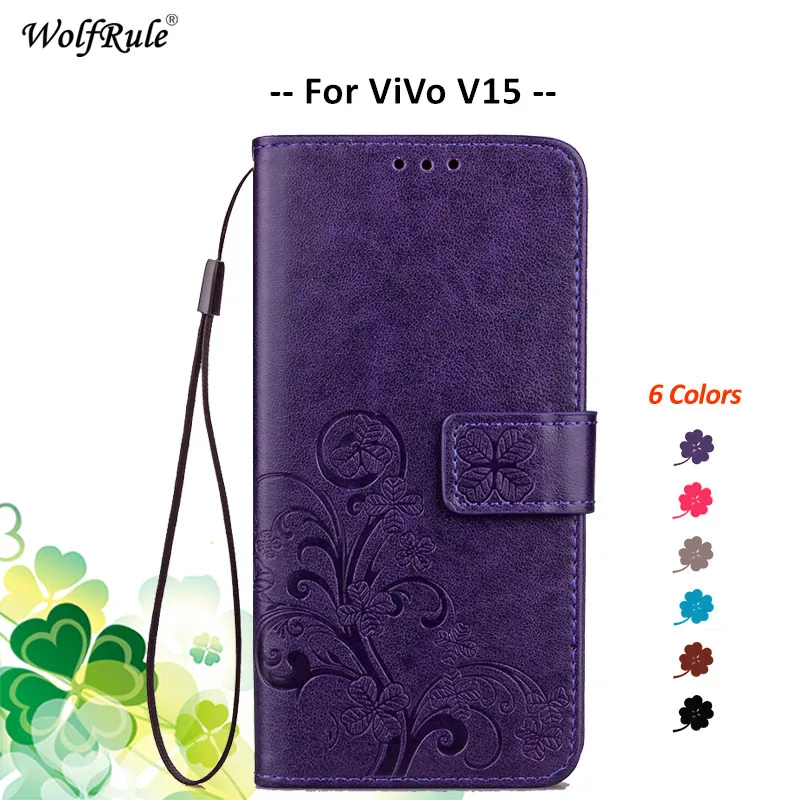 Чехол для ViVo V15 чехол-книжка из искусственной кожи держатель карт чехол-кошелек