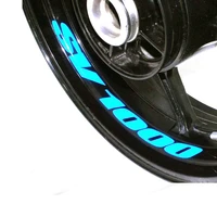 a set of 8pcs high quality motorcycle wheel sticker decal reflective rim bike motorcycle suitable for suzuki sv 1000 sv1000