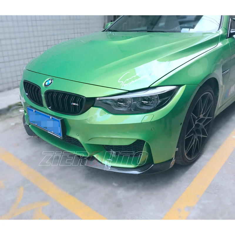 Передние разветвители для губ BMW M3 F80 M4 F82 F83 AC Style Carbon Fiber Canards Комплект запчастей