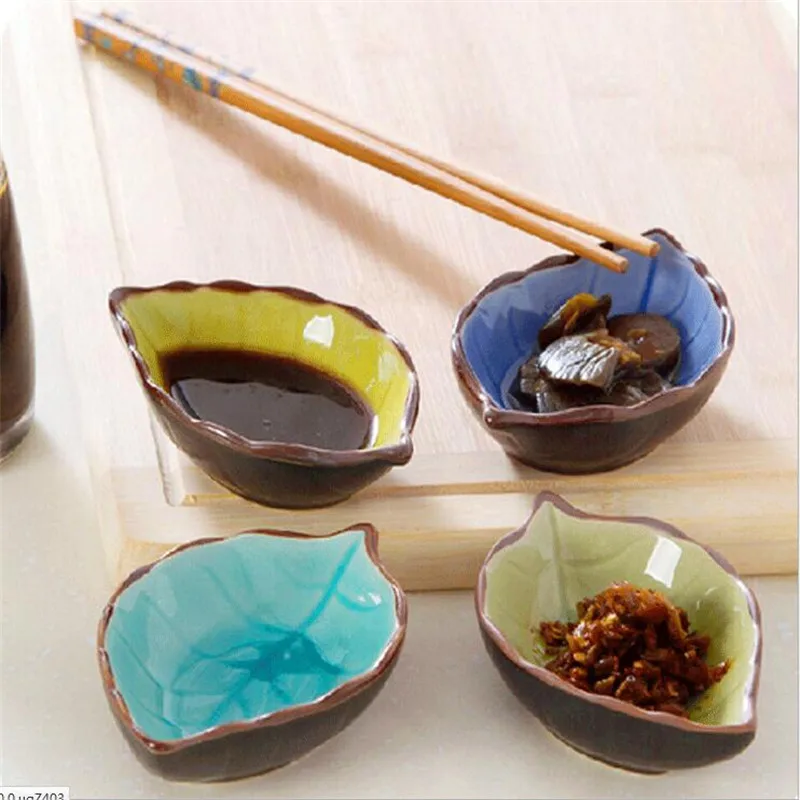 Новые креативные тарелки глазурь с ледяными трещинами приправа соус