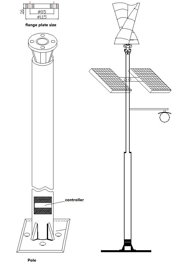 VAWT300W 12V вертикальный ветряной генератор света и портативный ветрогенератор