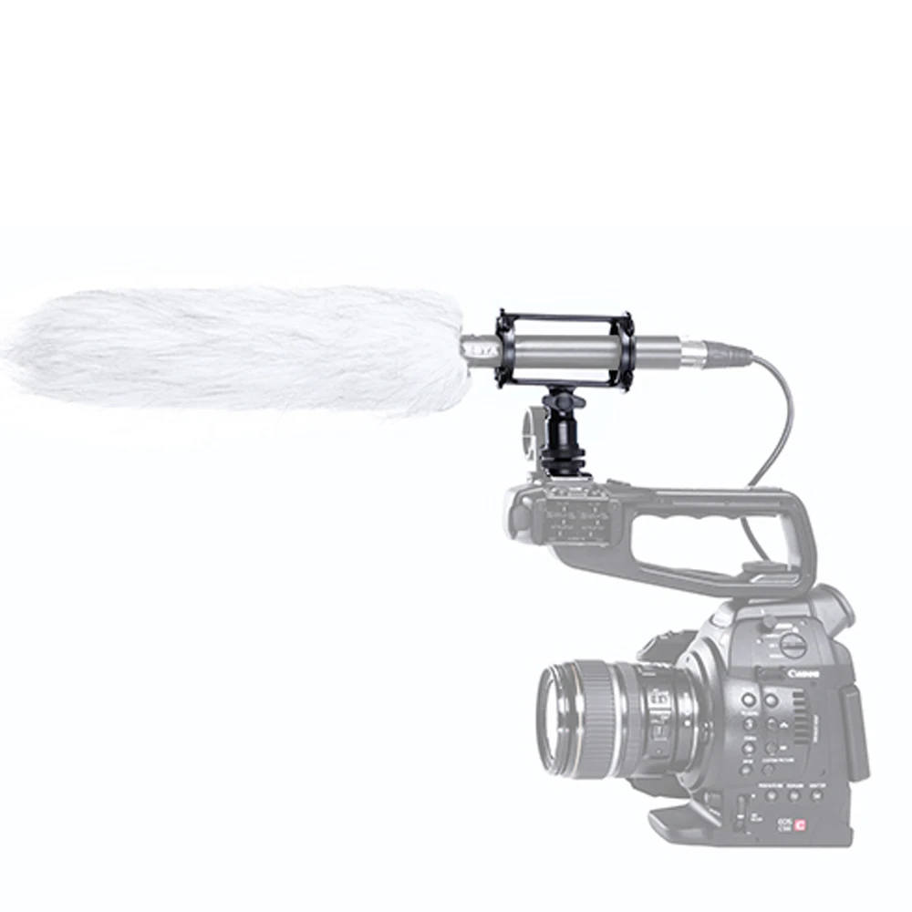 BOYA BY-C04 ударное крепление для Audio-Technica AT897 ATR6550 Sennheiser MKH-416 ME66 K6 MKE-600 Azden SGM-1X Sony ECM-CG50