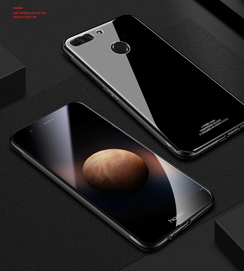 MAKAVO для huawei Honor 8 Pro Чехол, роскошная задняя крышка из закаленного стекла, гибридный противоударный чехол, жесткий корпус для huawei Honor V9