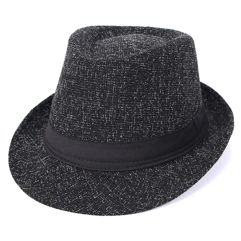 Осень, Зимняя мужская шляпа-федора, черная, sombrero, Fedora hombre, Ретро стиль, Дерби, джаз, шляпа, Трилби, красная