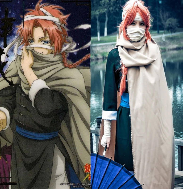 Анимационный мультфильм Gintama Kamui Косплей костюмы кунг-фу одежда полный комплект