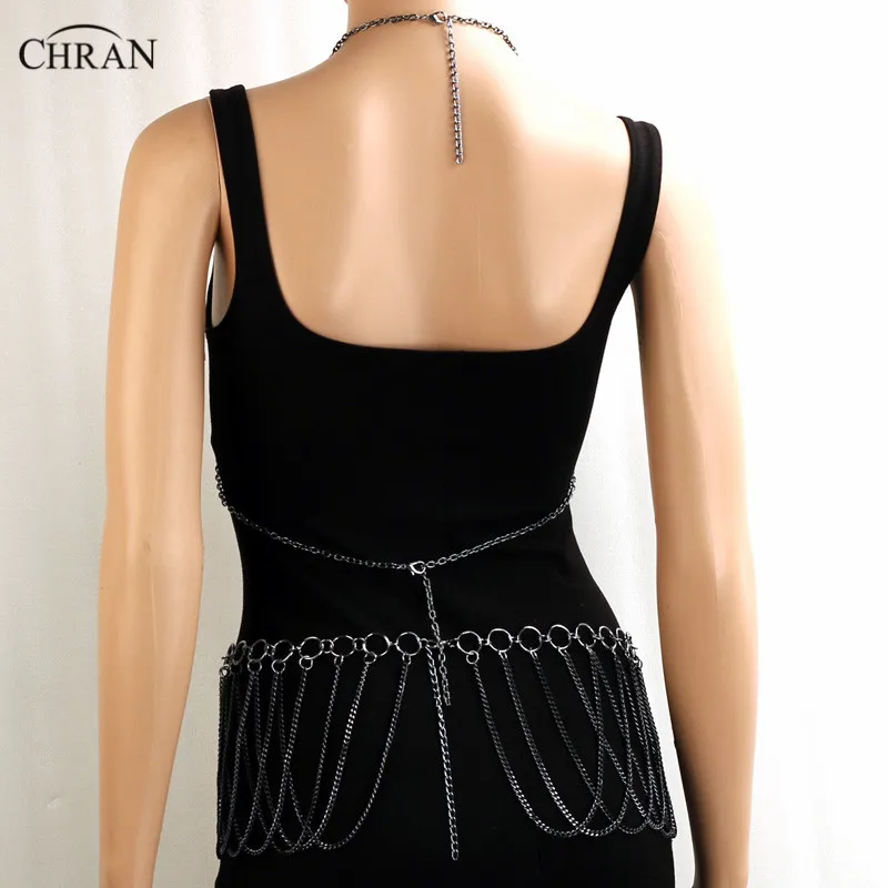 Женское бикини Chran с цепочкой на талию пикантное пляжное ожерелье лямкой шее