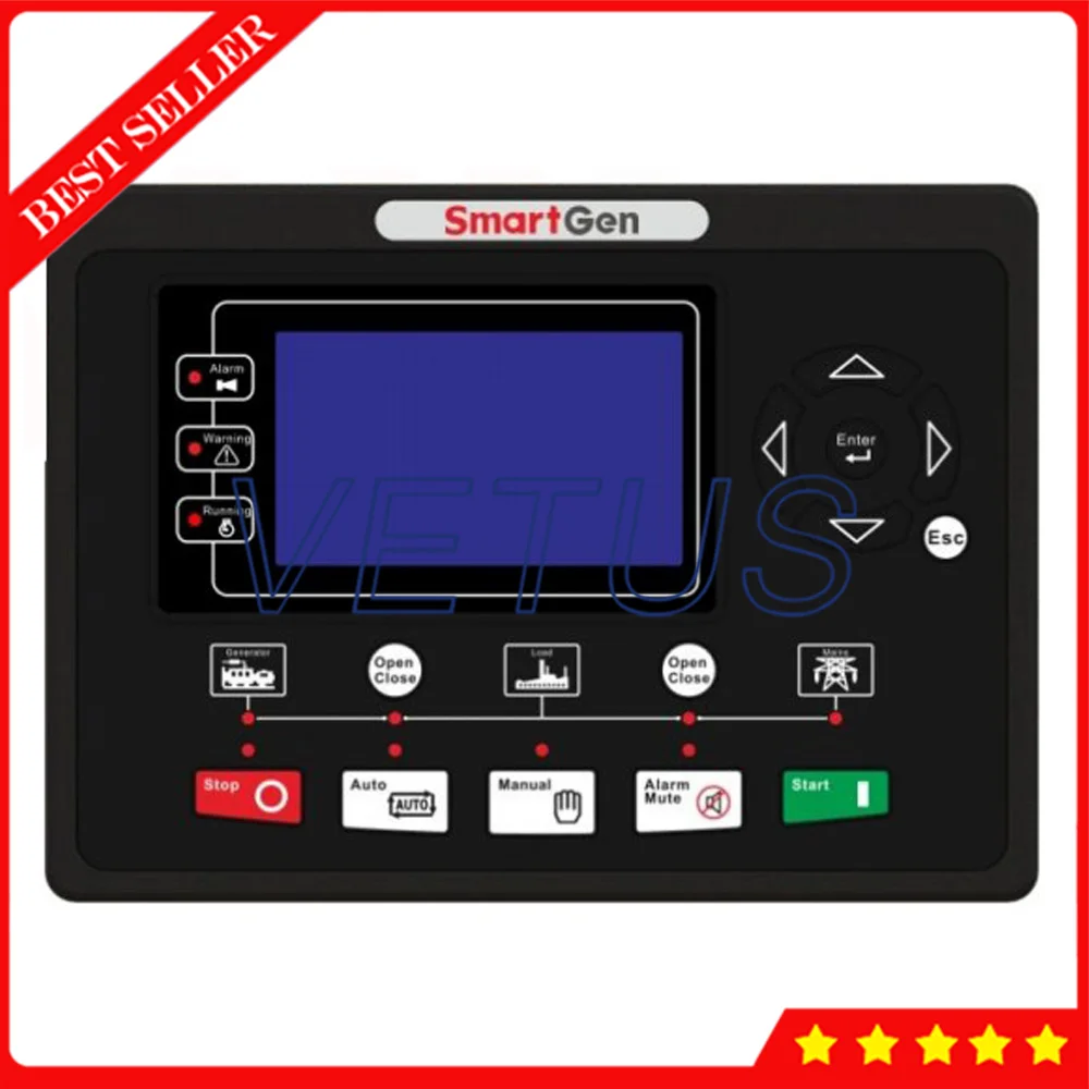Модульный дизайн ЖК дисплей с подсветкой HGM9320CAN Genset контроллер ARM на основе 32 бит