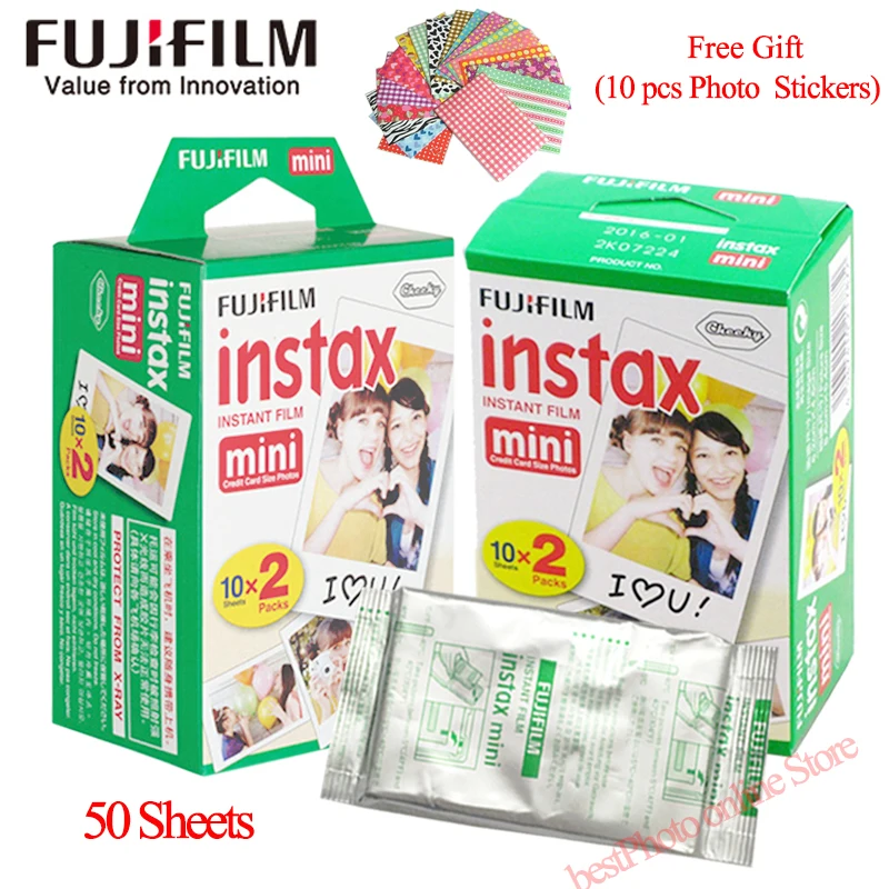 Пленка Fuji instax mini 8 9 пленка 50 листов белая для fuji мгновенная камера 7s 25 s 90
