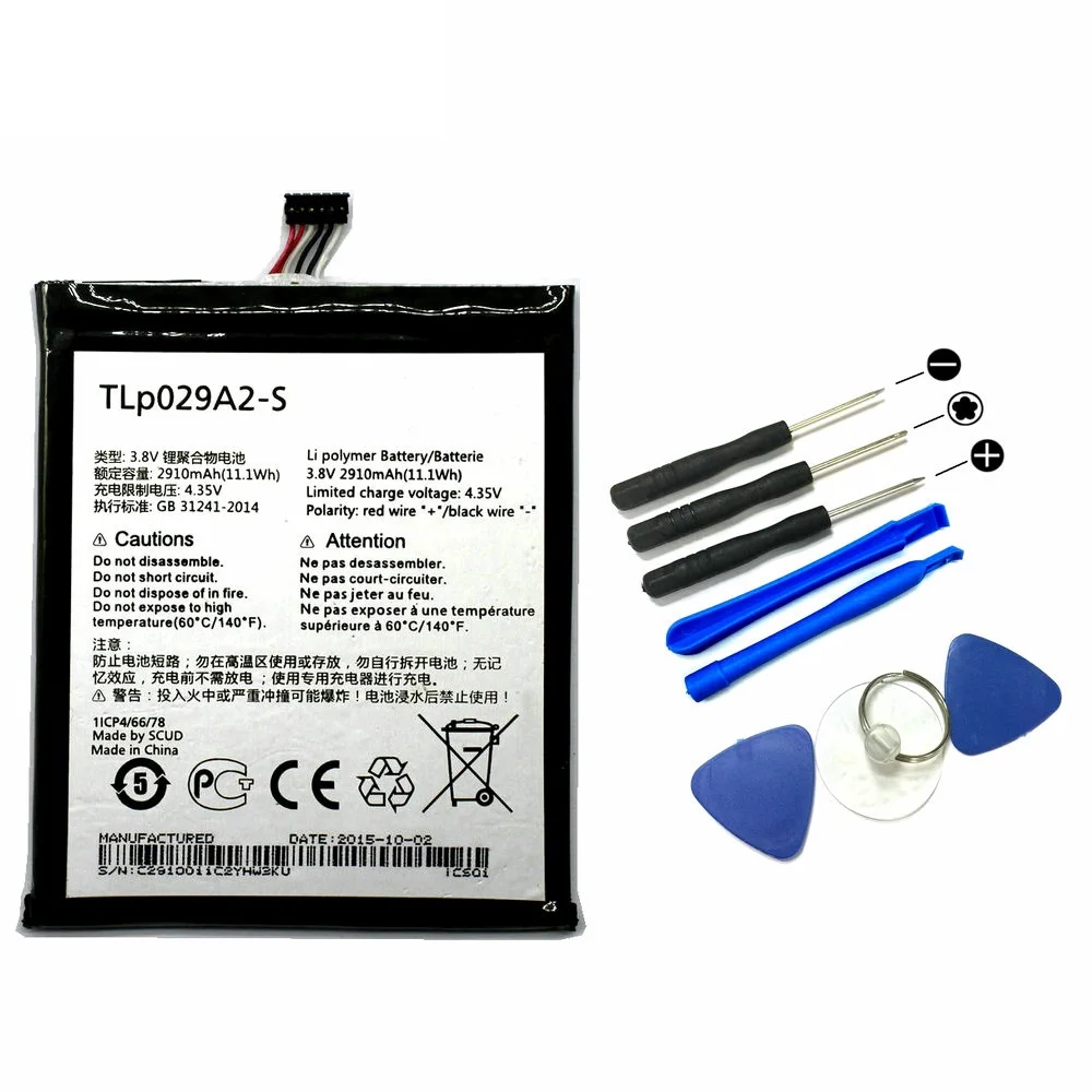 Оригинальный аккумулятор TLp029A2 2910 мА/ч + инструменты для Alcatel One Touch Idol 3 I806 6045Y 6045K