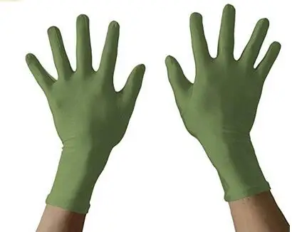 Детские короткие перчатки унисекс для взрослых Spadex Zentai Apple зеленые костюм на