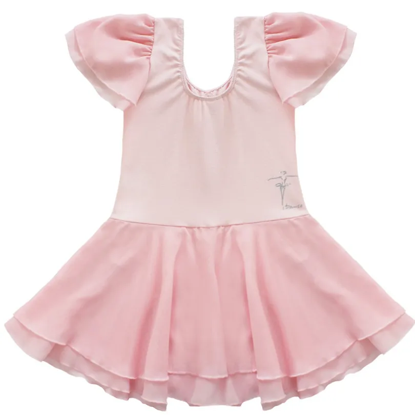 Детское платье с коротким рукавом для девочек|girls ballet dress|ballet dresskids dresses |