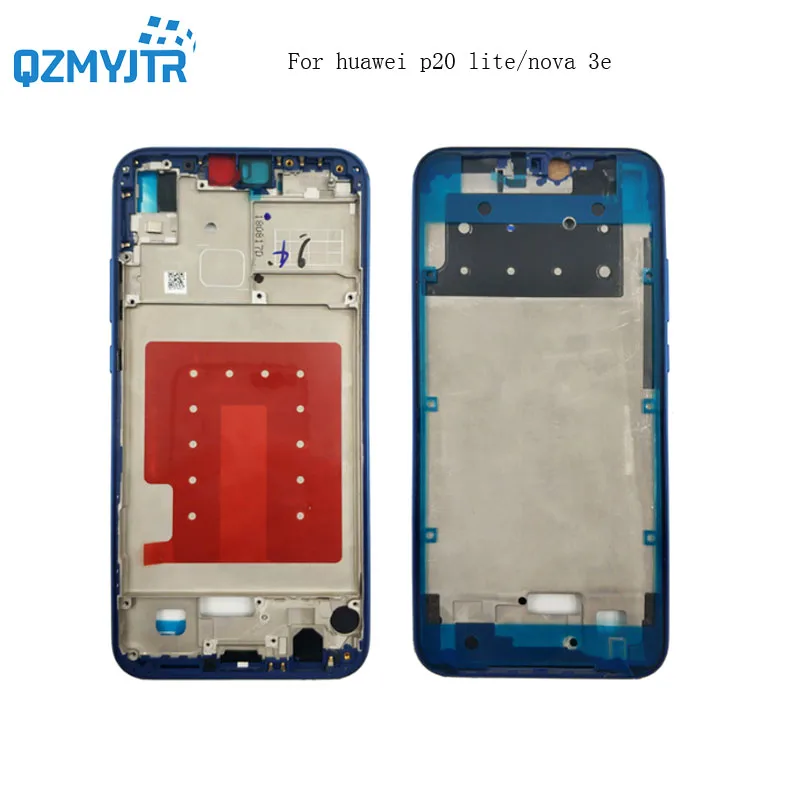Замена для Huawei P20 lite передняя рамка задняя панель корпус + Кнопка громкости nova
