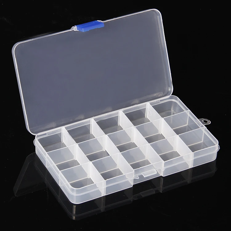 Оптовая продажа 20 шт пластиковый регулируемый отсек Коробка для хранения