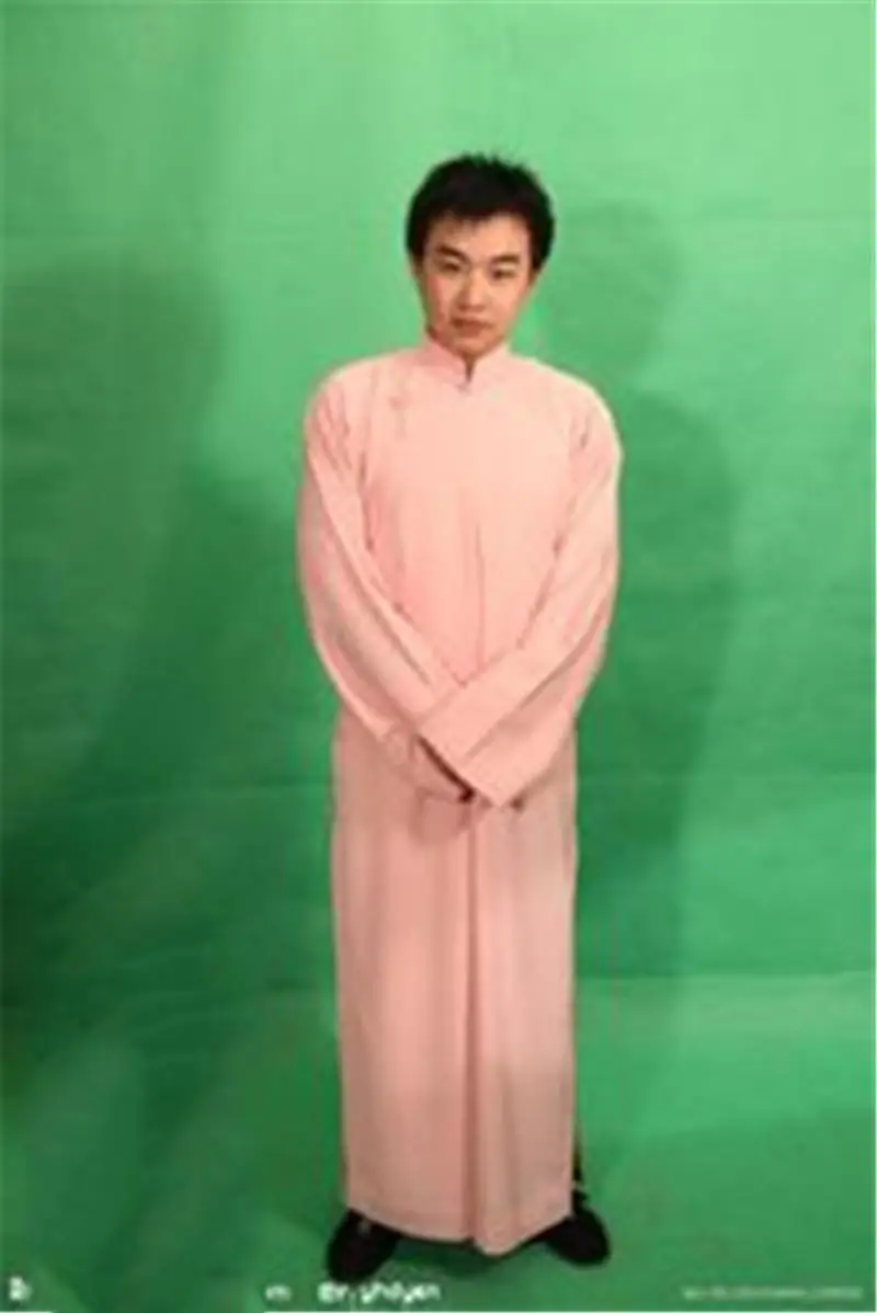 Китайский традиционный лучший мужской свадебный халат Qipao Плюс Размер 3XL 4XL сценическое шоу Hanfu одежда мандарин воротник Свадьба Vestidos - Цвет: Pink