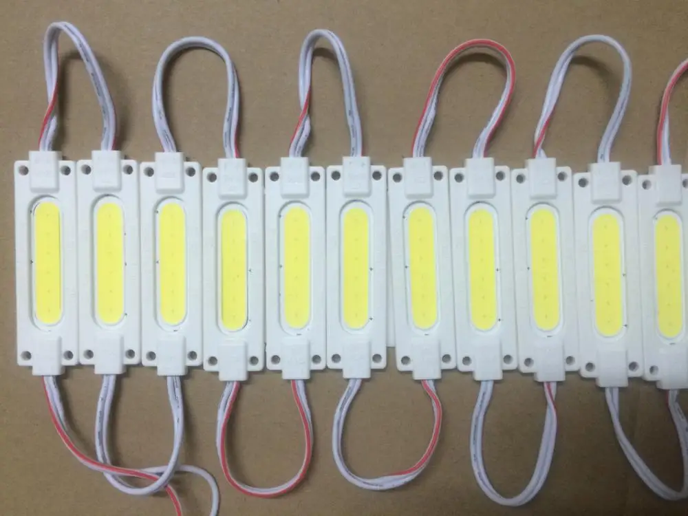 

1000PCS New design LED Injection Molding Waterproof IP67 2W COB LED Module White /Warm White Decorative Light Backlight DC12V