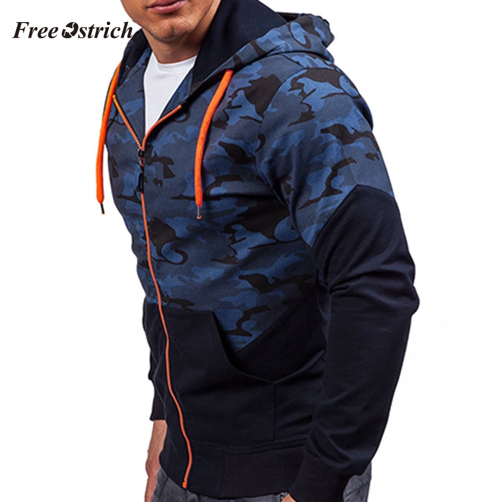 Бесплатная доставка мужской Камуфляжный спортивный кардиган толстовка с