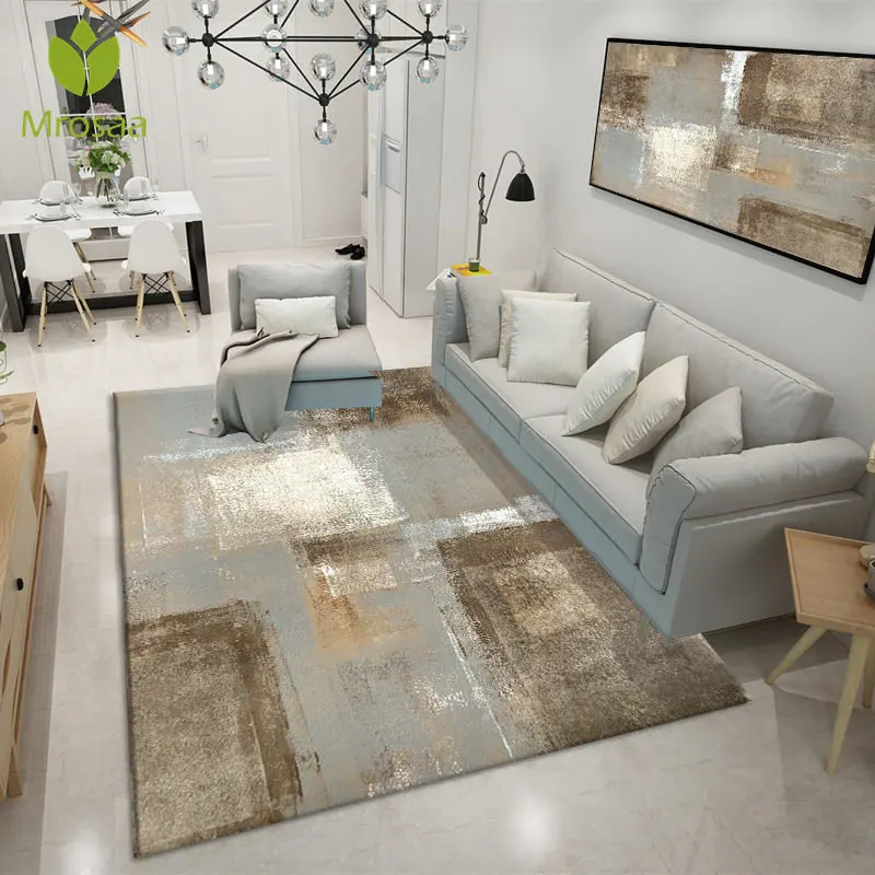 Журнальный столик для гостиной спальни нескользящий коврик с чернилами 80x120