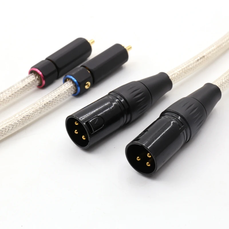 Соединительный кабель RCA (штекер)/XLR (штекер) Посеребренная медь | Электроника