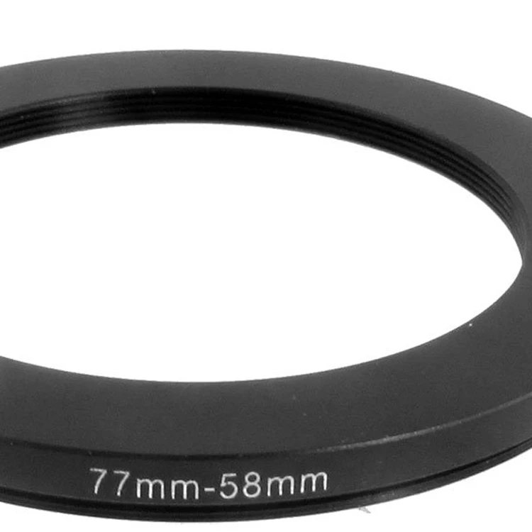 

77mm-58mm 77mm to 58mm Black Step Down Ring Adapter for Camera