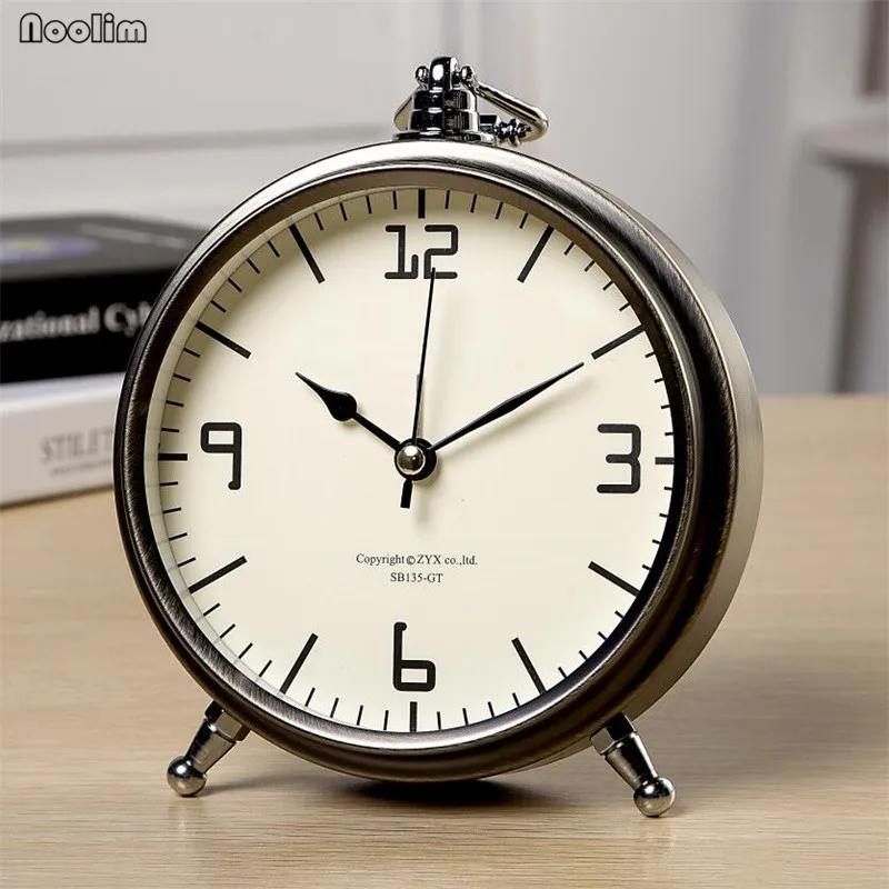 Европейские модные практичные креативные настольные часы NOOLIM для спальни