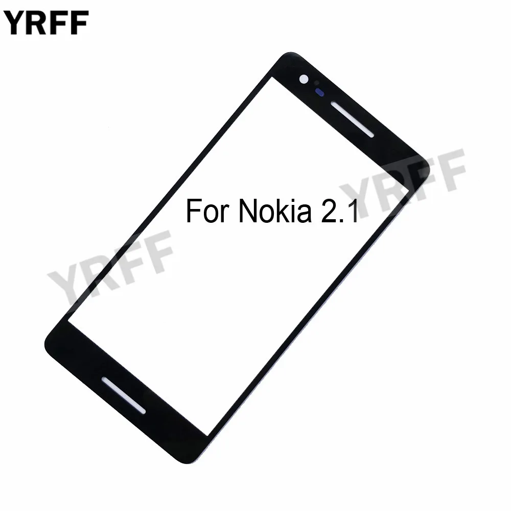 5,5 ''(без мобильного сенсорного экрана) внешнее стекло для Nokia 6,1 5,1 2,1 запасная Передняя стеклянная панель