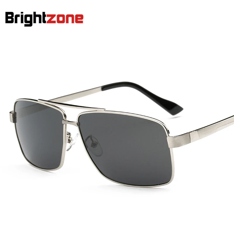 

2023 Brightzone Brand Men Aluminum Alloy Frame Sunglasses New Fashion Men's Driving Sunglasses Memory Plastic Sunglasses