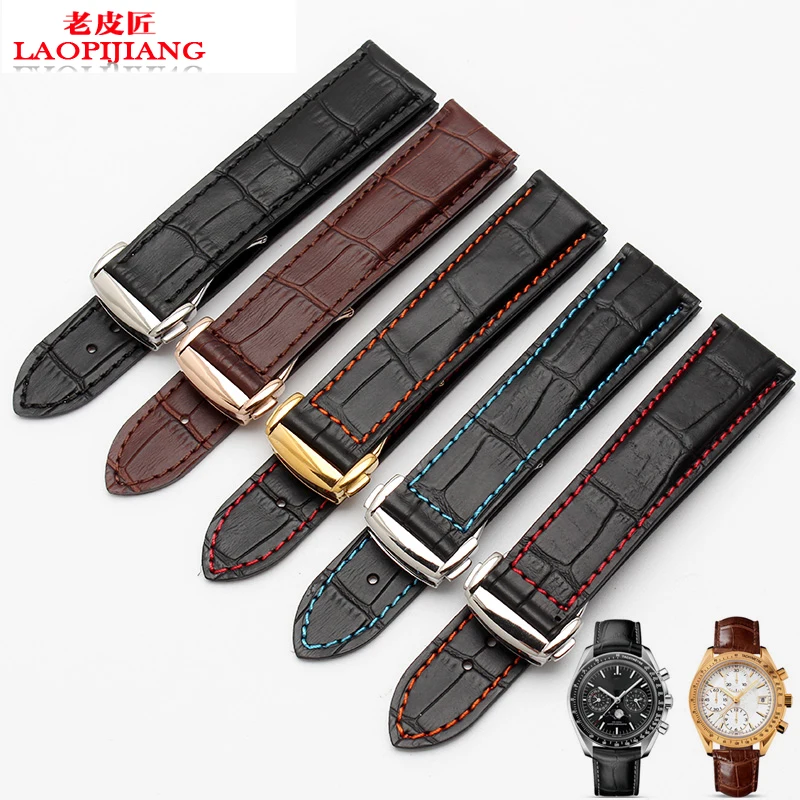 Ремешок из натуральной кожи для мужских часов 22 мм 20 мм|watch band buckle|22 mm20 mm |