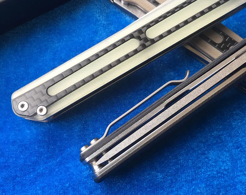 LEMIFSHE STEDEMON C06 Флиппер Складной нож 440C Лезвие KVT G10+ CF Ручка Кемпинг Охота Открытый выживания карманный нож EDC