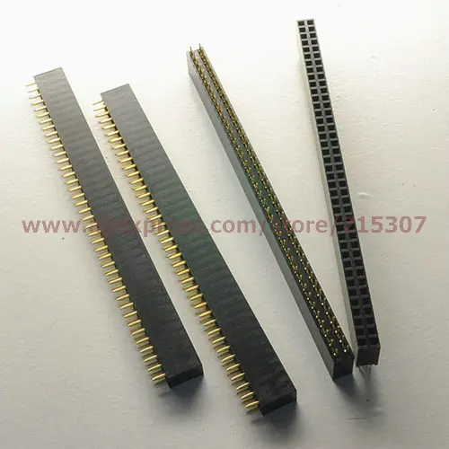 PHISCALE 20 шт. 2x40 Pin 2 54 мм двухрядный гнездовой разъем прямоугольный разъем|l