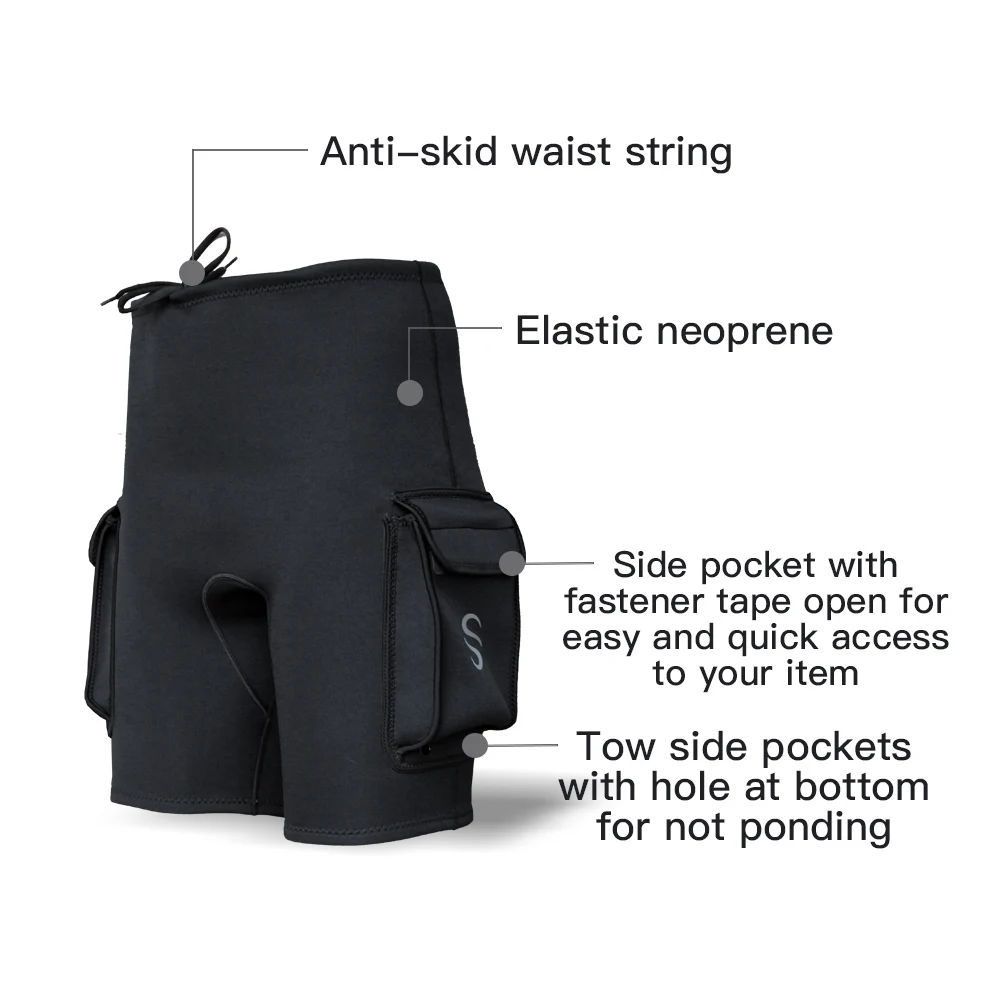 Неопреновые гидрокостюмы шорты для дайвинга диаметром 3 мм плавания снорккинга