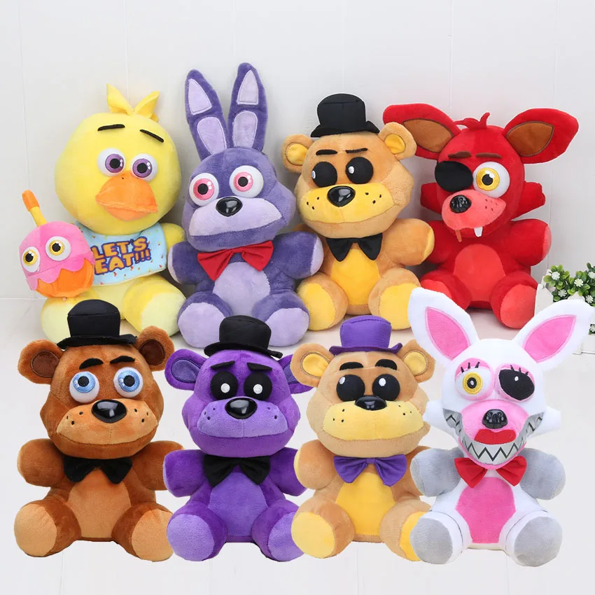 25 см FNAF пять ночей у Фредди плюшевый игрушка медведь Фокси Бонни и Чика Золотой Фредди кошмарный фредбер детские игрушки куклы