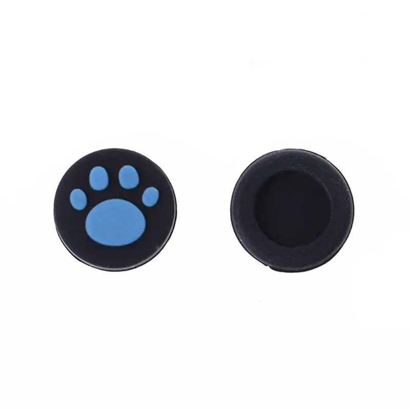Синий 2 шт. кошачья лапа аналоговый контроллер Thumbstick Grip cap Защитная крышка для sony playstation Ps Vita PS Vita psv 1000/2000 Slim - Цвет: Синий