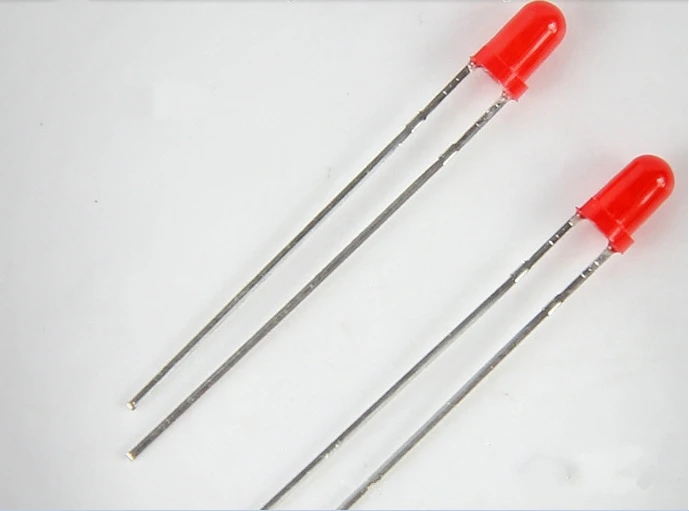 3 мм Светодиодные светоизлучающие диоды красное свечение красный свет