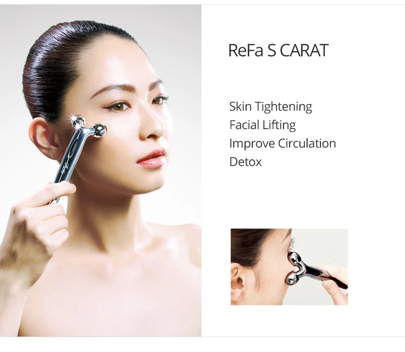 ReFa ролик для подтяжки кожи лица Refa S CARAT массажер для красоты лица массаж глаз и рта против морщин против старения лифтинг для лица