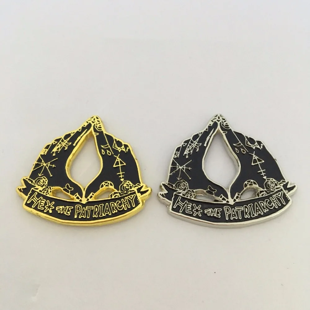 

New Special Design Hands Shape Gold Silver Lapel Pins