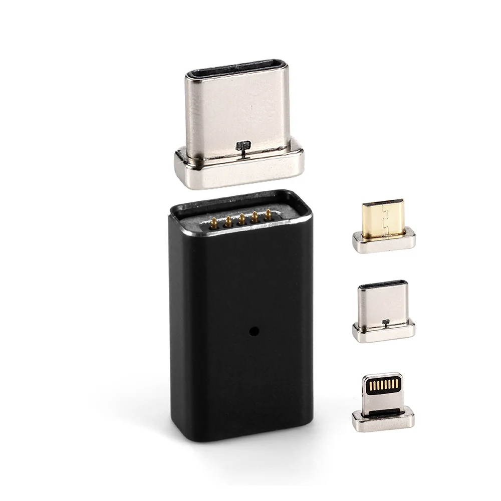 Металлический Micro USB Магнитный зарядный адаптер для передачи данных конвертер